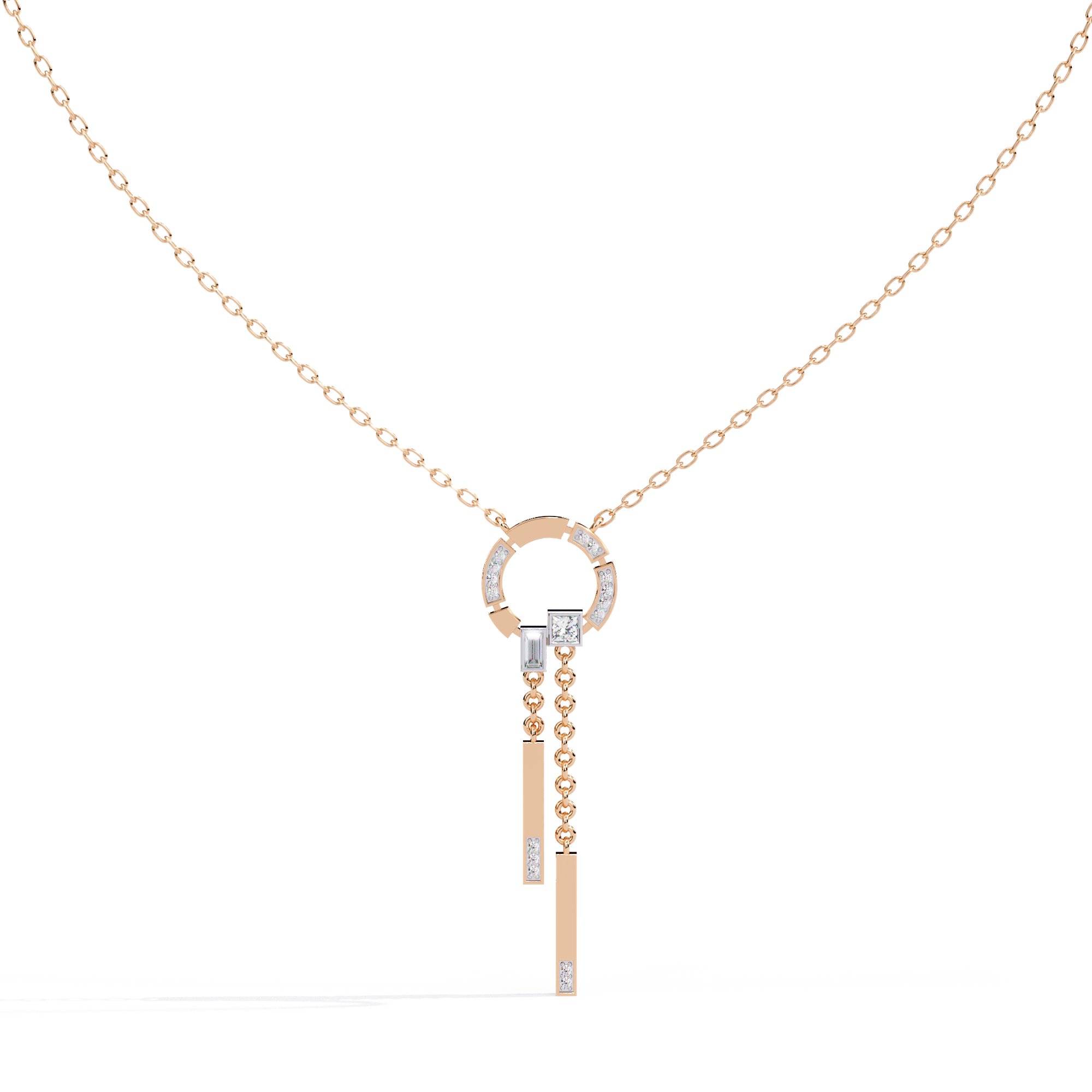 Solitairekart 0.38ct Natural Diamond Pendant-Necklace, HI Color, VS-SI Clarity